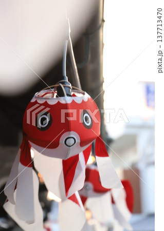 『 金魚ちょうちん 白壁の町並み 』 山口県柳井市観光 『 金魚ちょうちん 白壁の町並み 』 山口県柳井市観光 137713470