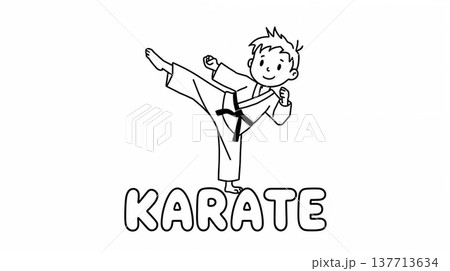 空手のイラストデザイン 空手のイラストデザイン 137713634