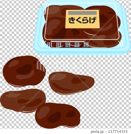 塑膠包裝的黑木耳菇 137714355