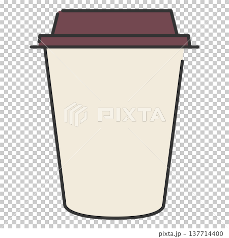 テイクアウトのコーヒーカップ テイクアウトのコーヒーカップ 137714400