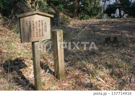 小谷城址の大堀切跡 137714916