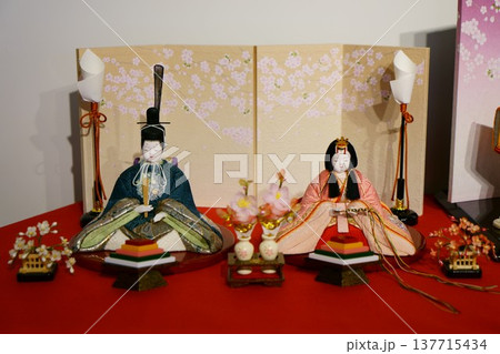 9424　雛人形　木目込人形 137715434