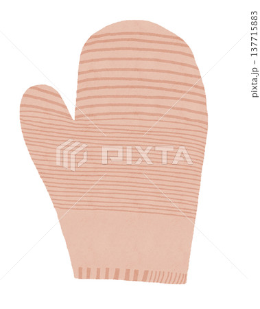 背景に使える大きめピンクのミトン 137715883