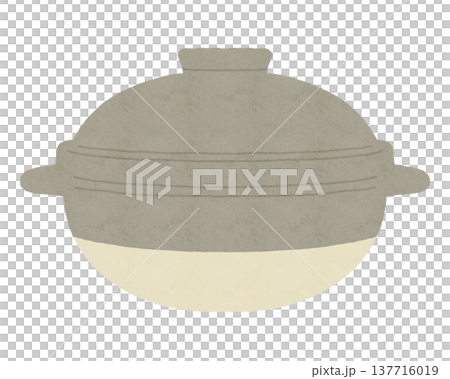 背景に使える大きな土鍋 137716019