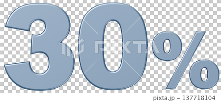 3D Material_Numbers_30%_Metallic_Silver 3D Material_Numbers_30%_Metallic_Silver 137718104