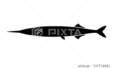 メカジキのシルエットアイコン 137718861