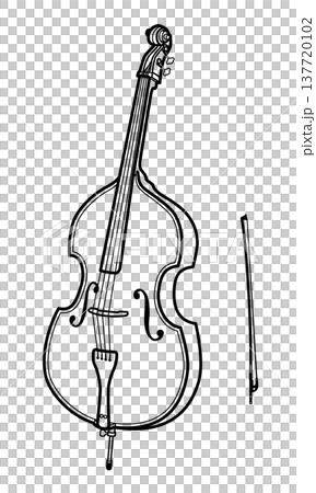 Double bass icon 137720102