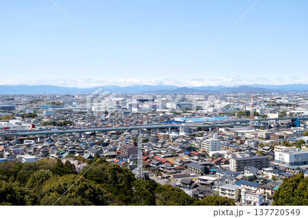 愛知県小牧市_小牧山城から北西側風景4_2025年4月 137720549