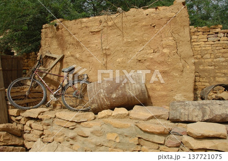 Bicycle at Rural House India Bicycle at Rural House India 137721075
