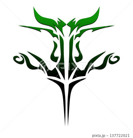 Green Abstract Tree Logo Design Element. Green Abstract Tree Logo Design Element. 137722021