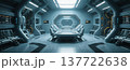クールなスペースシップの船内空間 137722638