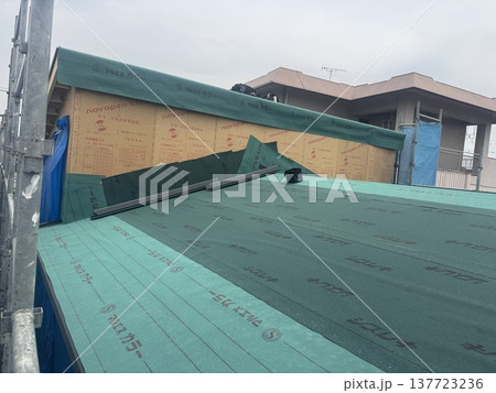 木造住宅屋根ルーフィング施工例 木造住宅屋根ルーフィング施工例 137723236