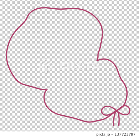 ゆるいまる段のわくリボン ゆるいまる段のわくリボン 137723797