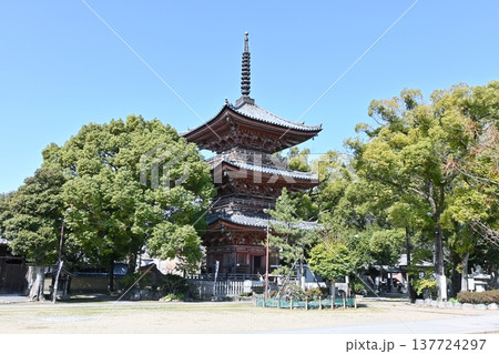 甚目寺の三重塔 137724297