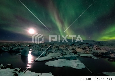Aurora Borealis in Island 137724634