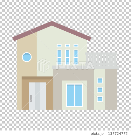 獨立式住宅的插圖 獨立式住宅的插圖 137724775