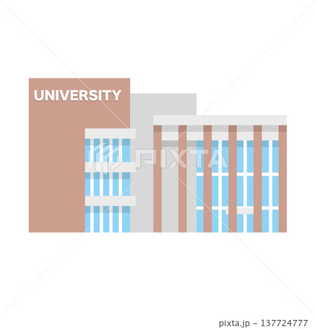 大学の建物イラスト 137724777