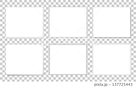 Simple frame set - gray vector decorative frame material Simple frame set - gray vector decorative frame material 137725443
