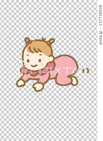 嬰兒爬行 137726036