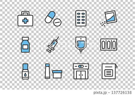 Medicine icon set 137726138