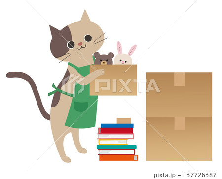 片付け猫 137726387