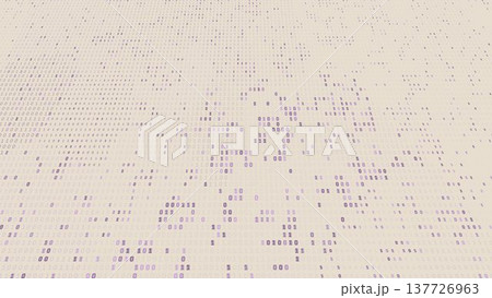 Colored Binary Mosaic - Artistic Data Visualization for Fintech and 5G Infrastructure 137726963