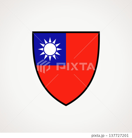 Shield - flag of Taiwan Shield - flag of Taiwan 137727201