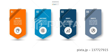 Infographic template business concept with step. Infographic template business concept with step. 137727915