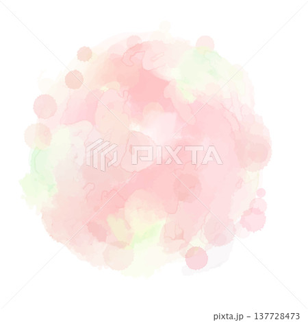 水彩の背景素材　円 137728473