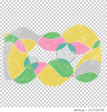 水彩の背景素材　枠、モダン、　幾何学 137728550