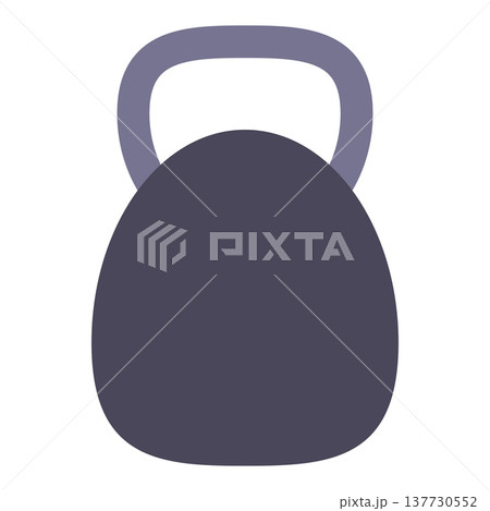 Kettlebell icon, weight for fitness and crossfit training. Kettlebell icon, weight for fitness and crossfit training. 137730552