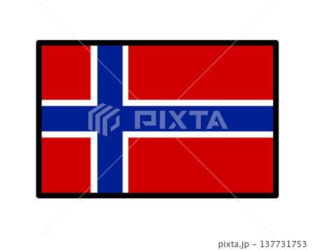 ノルウェーの国旗のイラスト素材 ノルウェーの国旗のイラスト素材 137731753