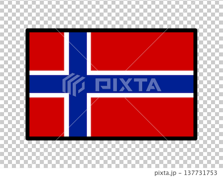 ノルウェーの国旗のイラスト素材 ノルウェーの国旗のイラスト素材 137731753