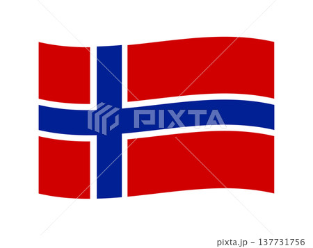 ノルウェーの国旗のイラスト素材4 137731756