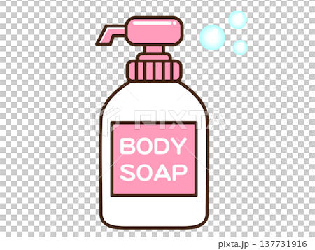 ボディソープのイラスト素材 137731916