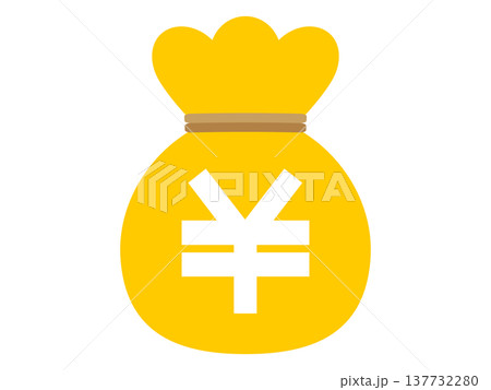 お金袋のイラスト素材 お金袋のイラスト素材 137732280