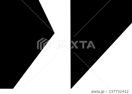 黒と白の抽象的な模様の背景素材　モノクロ 137732412