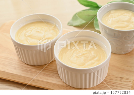 ヨーグルトで作るチーズケーキ風 137732834