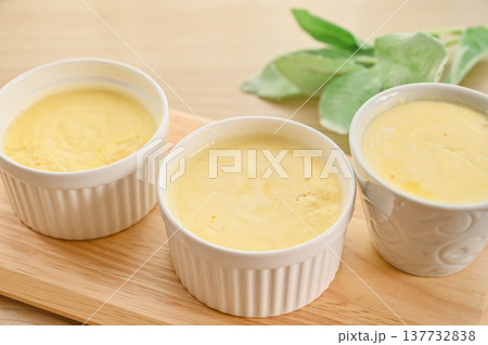 レンチンした後のヨーグルトで作るチーズケーキ風 137732838