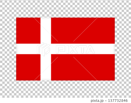 Danish flag illustration material 2 Danish flag illustration material 2 137732846