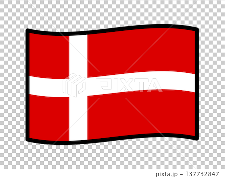 デンマークの国旗のイラスト素材3 デンマークの国旗のイラスト素材3 137732847