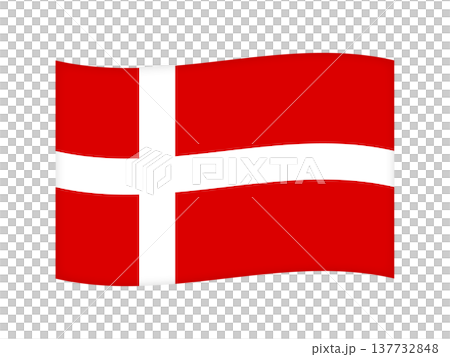 デンマークの国旗のイラスト素材4 デンマークの国旗のイラスト素材4 137732848