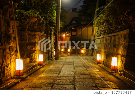 京都　東山花灯路　石塀小路 137733417