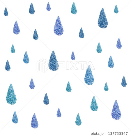 【雫の背景】手刺繍イラスト素材 137733547