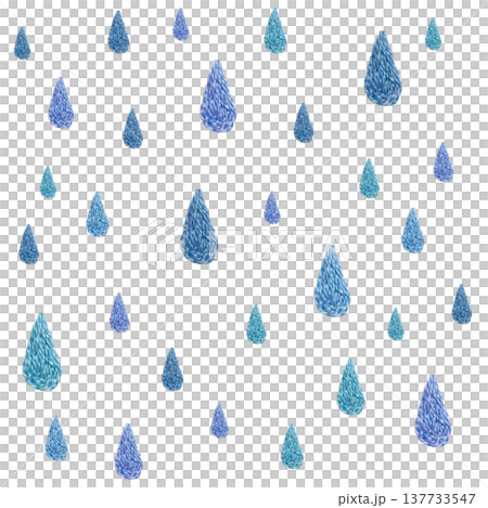 【雫の背景】手刺繍イラスト素材 137733547