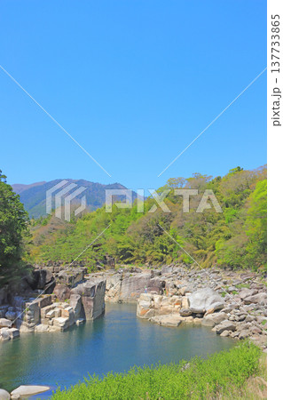 長野県木曽郡上松町、寝覚の床の風景 長野県木曽郡上松町、寝覚の床の風景 137733865