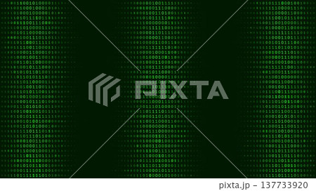 Triptych Binary Streams - Symmetric Data Columns and Digital Information Voids Triptych Binary Streams - Symmetric Data Columns and Digital Information Voids 137733920