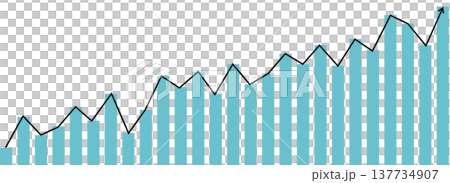 快速成長的業務圖示（長條圖） 137734907