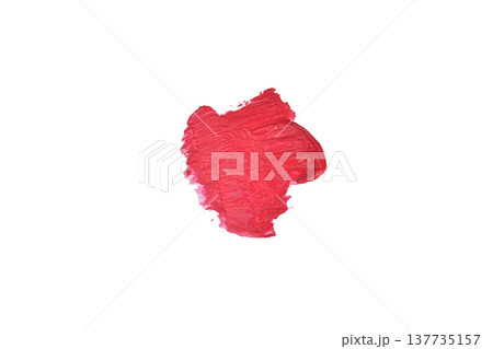 A spot of red watercolor paint. 137735157