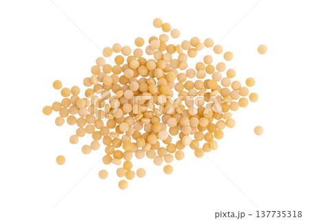 dry couscous isolated on white background 137735318